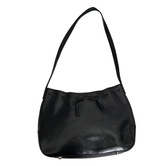 Handbags - Gorgeous Black Italian Leather Small Shoulder Purse